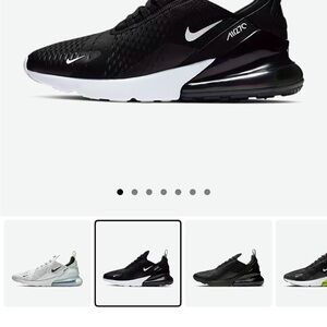 Black and White Nike Air Max 270